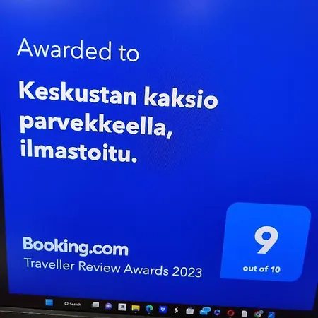 Keskustan Kaksio Parvekkeella, Ilmastoitu. 公寓 萨翁林纳